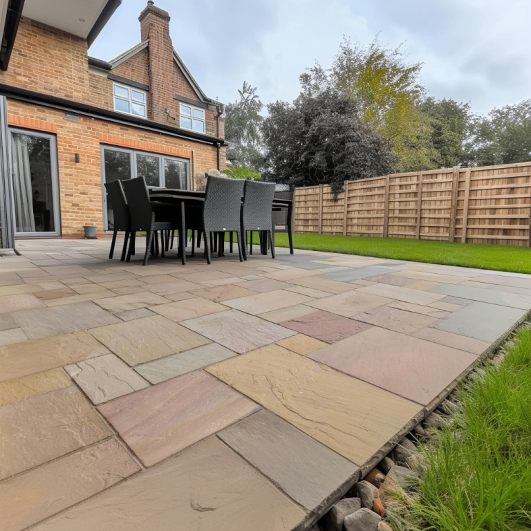 Autumn Brown Paving Slabs