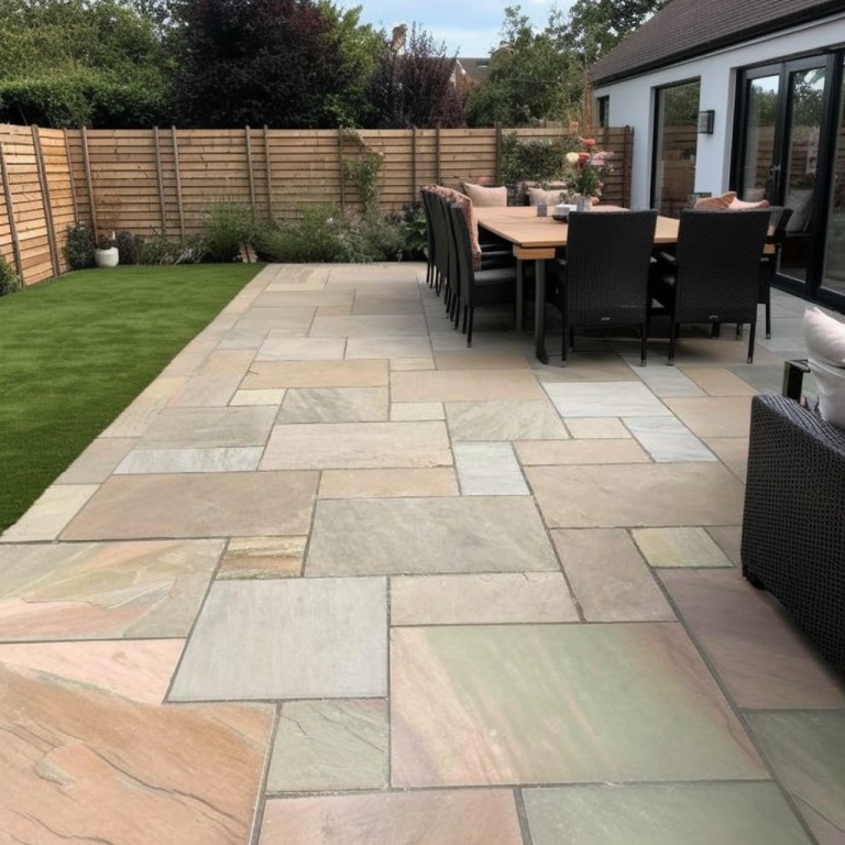 Raj Green Paving Slabs